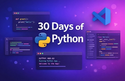 30 Days of Python: Coding for Beginners -(2026)講義サムネイル