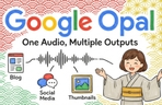 Thumbnail image of the Google Opal 실전 강좌｜음성에서 블로그·썸네일·SNS 게시물을 자동 생성하는 워크플로우 만들기
