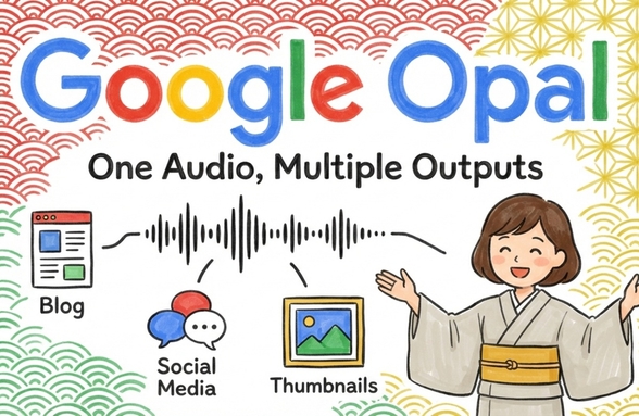 Google Opal 실전 강좌｜음성에서 블로그·썸네일·SNS 게시물을 자동 생성하는 워크플로우 만들기 썸네일