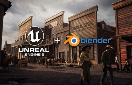 언리얼 엔진 5와 블렌더를 활용한 대규모 3D 서부 환경 제작강의 썸네일