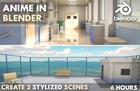 Hình thu nhỏ của Anime trong Blender - Tạo 2 Cảnh theo Phong cách Cách điệu