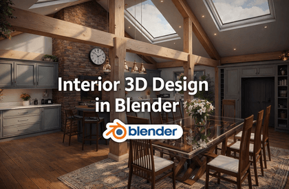 Blender로 마스터하는 인테리어 3D 디자인, 모델링 및 렌더링 (2026)Hình thu nhỏ khóa học