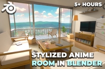 Blender에서 스타일라이즈드 애니메이션 방 만들기 썸네일