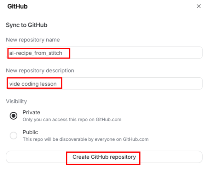 github repository 생성