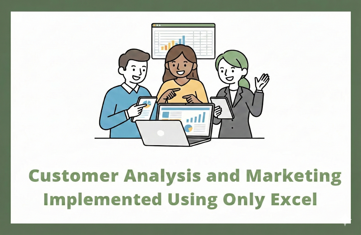 상위 1%의 데이터 리터러시 - 엑셀만으로 구현하는 초격차 고객 분석과 마케팅 자동화 프레임워크 강의 이미지