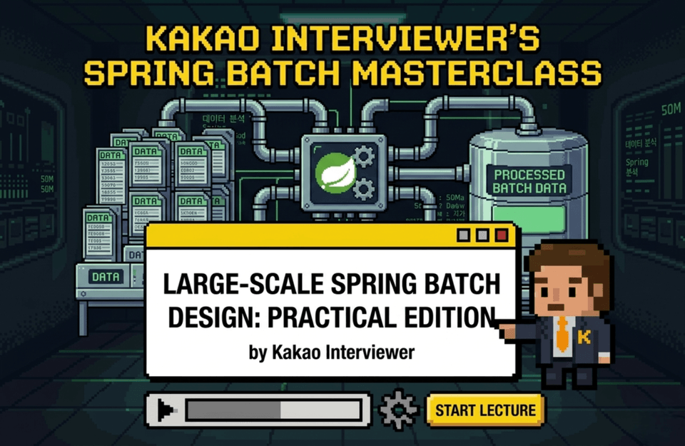 카카오 면접관의 실무 밀착형 Spring Batch 강의 커버 이미지