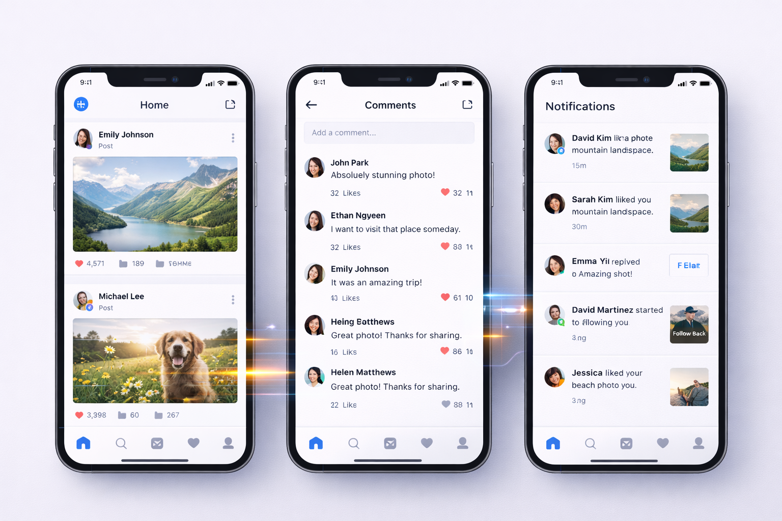 소셜 미디어 앱 인터페이스 디자인 (1)