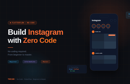 노코드 앱 개발 마스터 과정 : FlutterFlow로 인스타그램 클론 앱 개발 입문부터 완성까지講義サムネイル