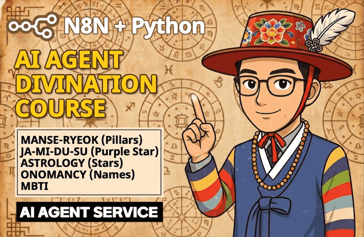 전문 사주팔자 AI Agent 만들기 - 풀스택 n8n+Python