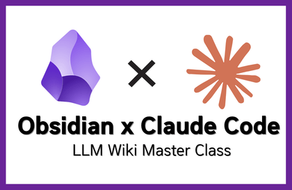 Obsidian x Claude Code 나만의 LLM Wiki 만들기강의 썸네일