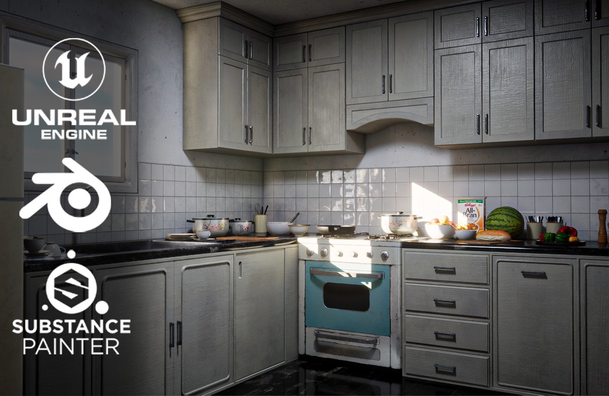 Creating a Kitchen Environment in Unreal Engine 5 강의 이미지