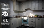 Thumbnail image of the Tạo Môi trường Nhà bếp trong Unreal Engine 5