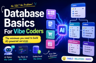 Cơ sở dữ liệu trong kỷ nguyên Vibe Coding: Những kiến thức tối thiểu cần biết khi tạo dịch vụ bằng AIHình thu nhỏ khóa học