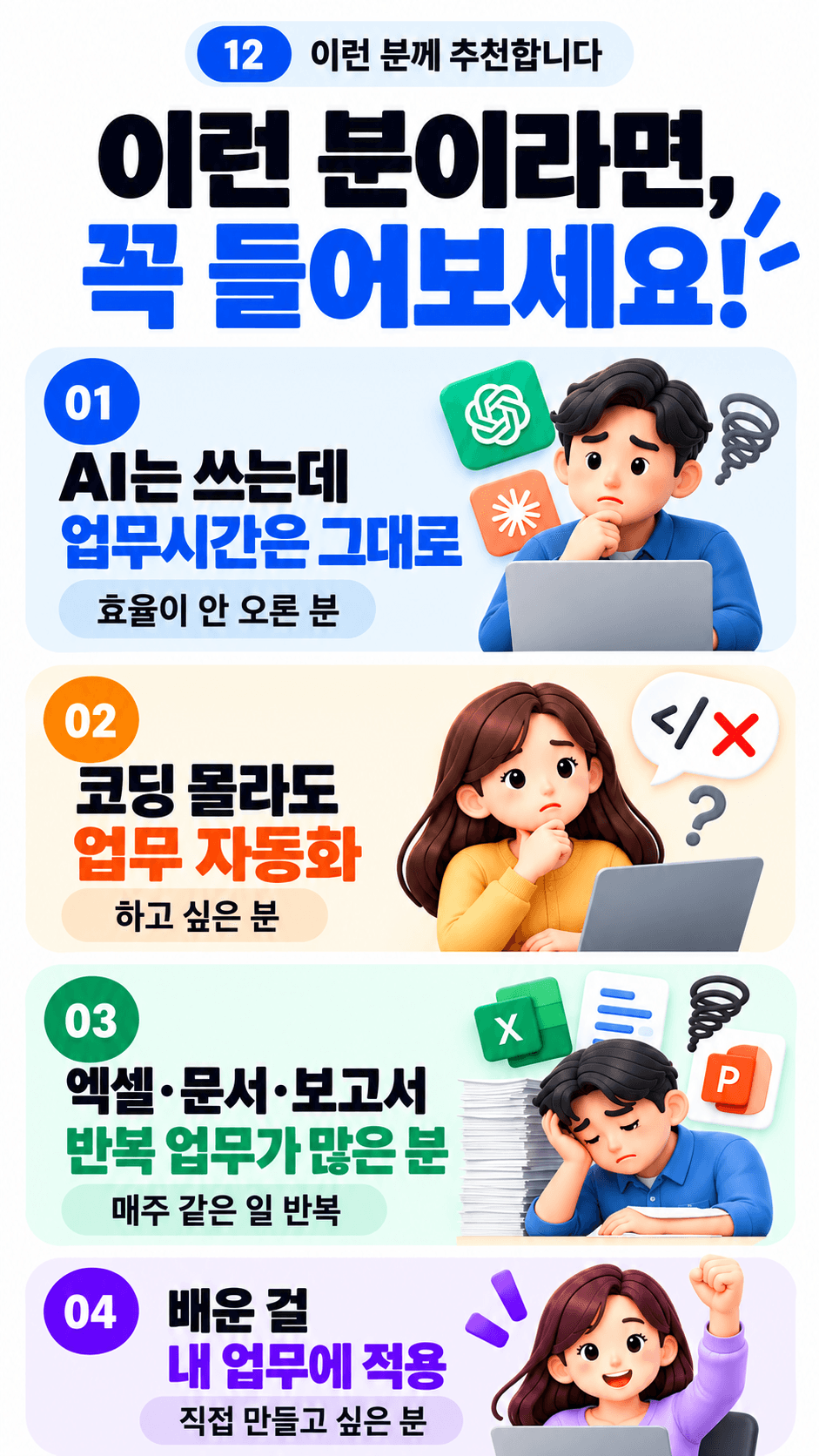 AI 업무 자동화 추천 대상 4가지