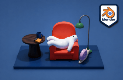 Quick Blender Vol. 1: Basic Modeling in One SceneCourse Thumbnail