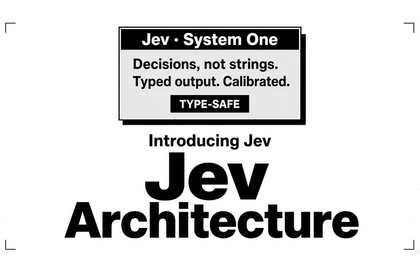 말하지 않는 AI, JEV System One 아키텍처 완전정복강의 썸네일