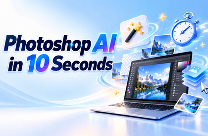 Practical Photoshop AI designs completed in 10 secondsCourse Thumbnail