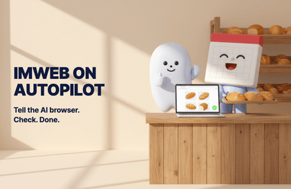 [아임웹] Giao việc quản lý website cho trình duyệt AI: Dùng Aside để chỉnh sửa nội dung, sản phẩm, cửa sổ bật lên và cài đặt tìm kiếm bằng lời nói trong khoảng 3 giờHình thu nhỏ khóa học