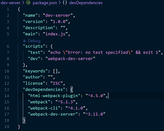 Webpack Dev Server 실행시 에러가 납니다. - 인프런 | 커뮤니티 질문&답변