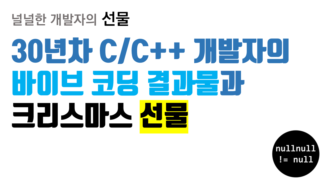 YouTube 썸네일 이미지 - 널널한 개발자의 주관적 답변.png