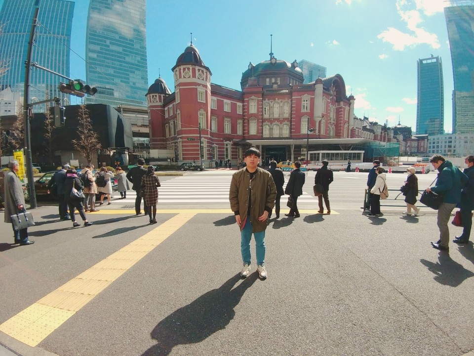 일본도착 기념샷
