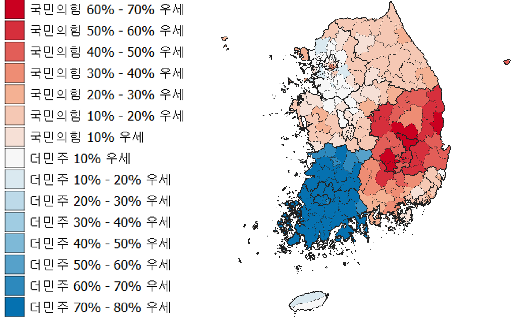 QGIS 무료 강의 미리보기 (대선 개표 지도)