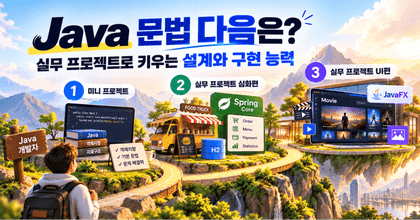 Java 문법 다음은? 실무 프로젝트로 키우는 설계와 구현 능력 roadmap thumbnail