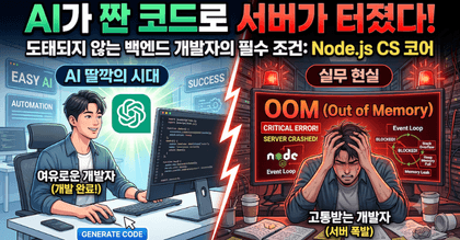 AI 딸깍의 시대를 넘어서: Node.js와 CS 코어로 완성하는 백엔드 아키텍트 roadmap thumbnail