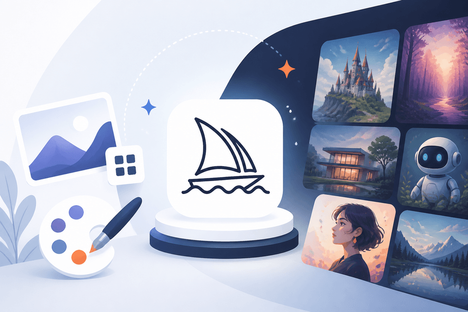 Midjourney 기본편 강의 대표 이미지